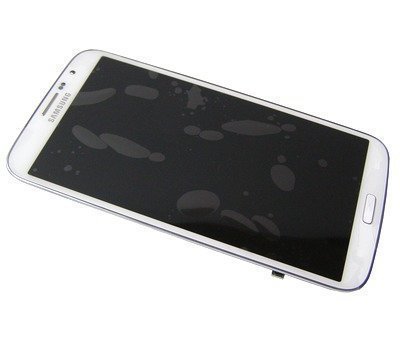 Etupaneeli kosketuspaneelilla and LCD Näyttö Samsung I9200/ I9205 Galaxy Mega 6.3 valkoinen Alkuperäinen