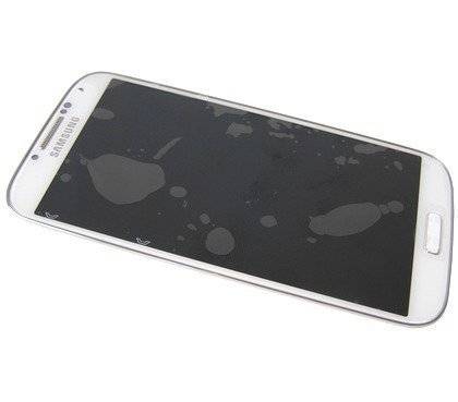 Etupaneeli kosketuspaneelilla and LCD Näyttö Samsung I9515 Galaxy S4 Value Edition valkoinen Alkuperäinen