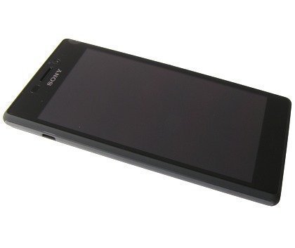 Etupaneeli kosketuspaneelilla and LCD Näyttö Sony D2303/ D2305/ D2306 Xperia M2 musta Alkuperäinen