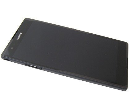 Etupaneeli kosketuspaneelilla and LCD Näyttö Sony D5322 Xperia T2 Ultra Dual musta Alkuperäinen