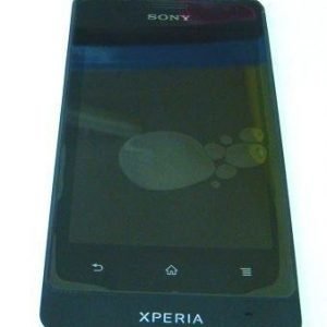 Etupaneeli kosketuspaneelilla and LCD Näyttö Sony ST27i Xperia GO musta Alkuperäinen