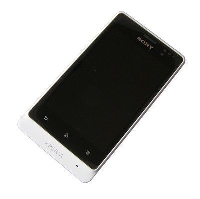 Etupaneeli kosketuspaneelilla and LCD Näyttö Sony ST27i Xperia GO valkoinen Alkuperäinen