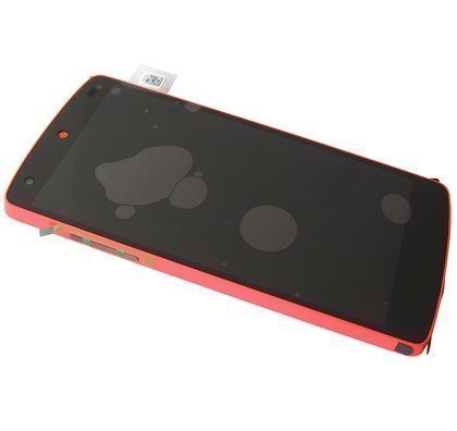 Etupaneeli kosketuspaneelilla and Näyttö LG D821 Nexus 5 red Alkuperäinen