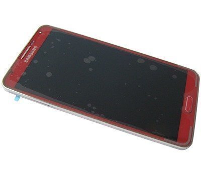 Etupaneeli kosketuspaneelilla and Näyttö Samsung N9005 Galaxy Note III red Alkuperäinen