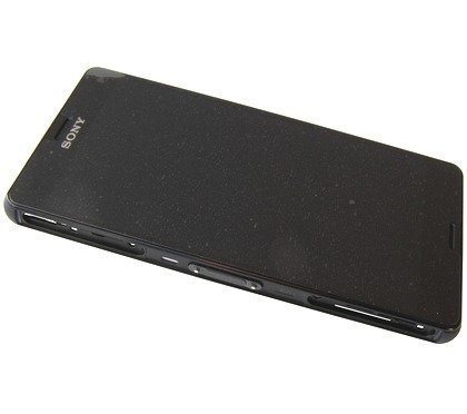 Etupaneeli kosketuspaneelilla and Näyttö Sony D5803 / D5833 Xperia Z3 Compact musta Alkuperäinen