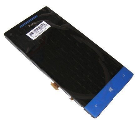 Etupaneeli kosketuspaneelilla and lcd Näyttö HTC Windows Phone 8S Domino A620e blue Alkuperäinen