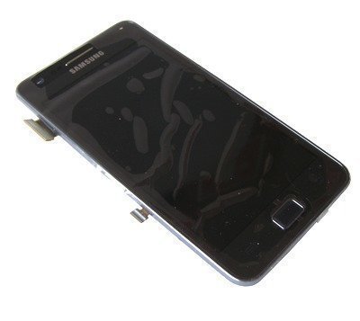 Etupaneeli kosketuspaneelilla and lcd Näyttö Samsung GT-i9105P Galaxy S2 Plus blue Alkuperäinen