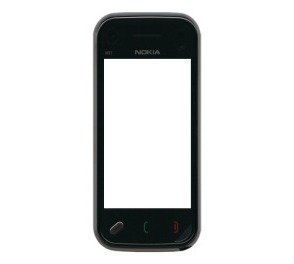 Etupaneeli+Kosketuspaneeli Nokia N97mini musta