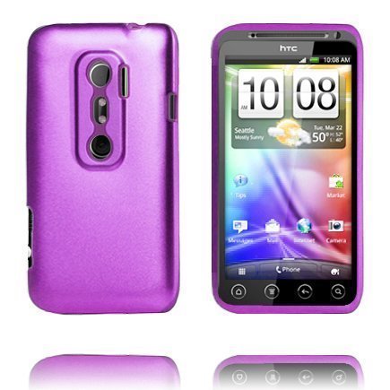 Evo 3d Guard Violetti Htc Evo 3d Silikoni / Metalli Suojakuori