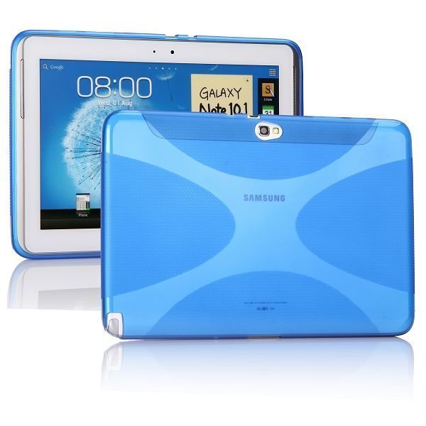 Explorer Läpikuultava Sininen Samsung Galaxy Note 10.1 Silikonikuori