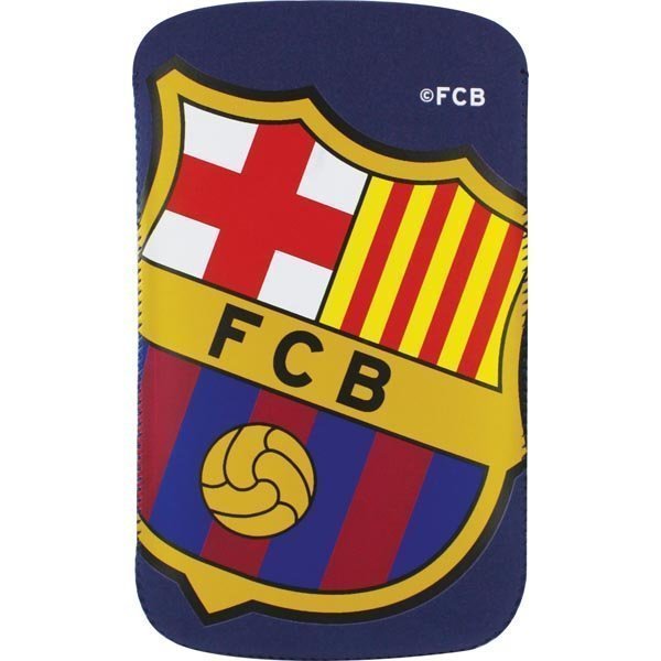 FC Barcelona nubuck-nahkasuojus älypuhelimille 121x66mm sini/punain