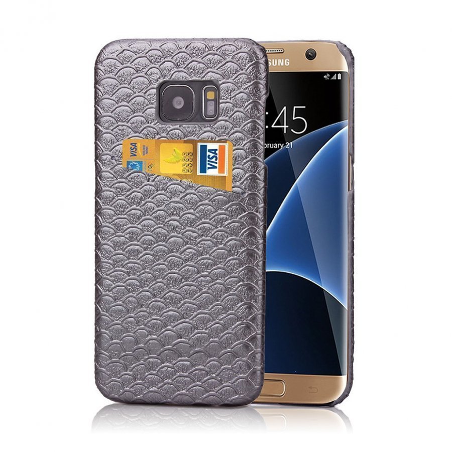 Falch Samsung Galaxy S7 Edge Paletti Pintainen Kuori Harmaa