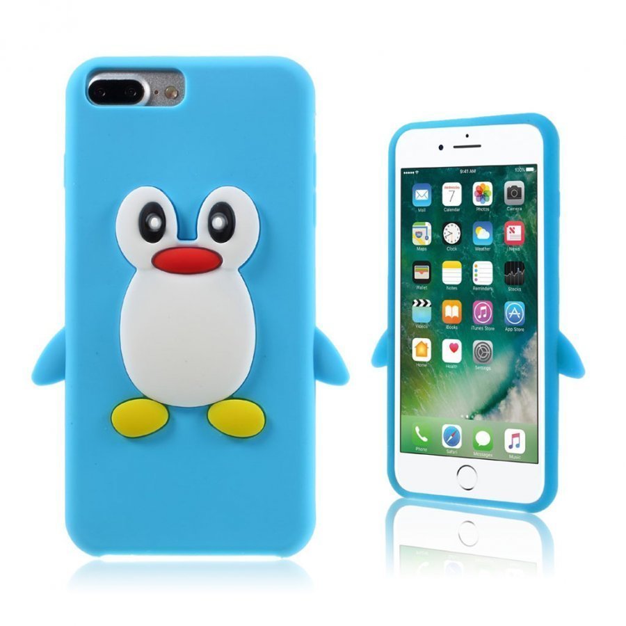 Falk Iphone 7 Plus 3d Pingviini Pehmeä Kuori Sininen