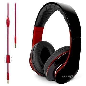 Fantec SHP-3 Stereokuulokkeet Musta / Punainen