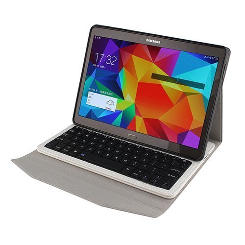Feldborg Keyboard Samsung Galaxy Tab S 10.5 Irrotettava Näppäimistö Suojakotelo Us Layout Valkoinen