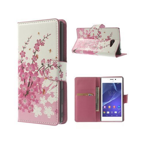 Festival Pinkki Sony Xperia M2 Nahkakotelo