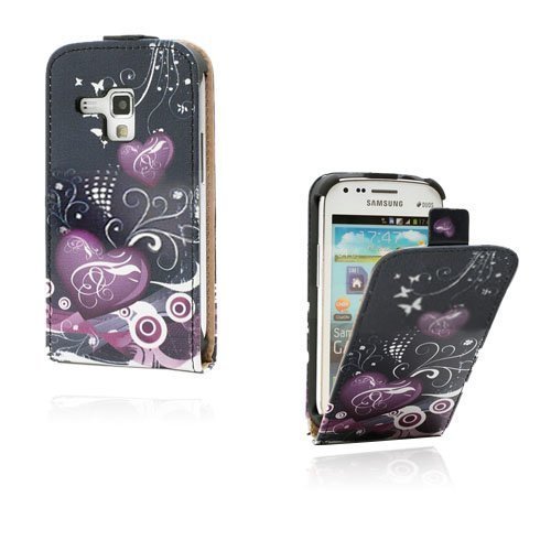 Festival Purple Hearts Samsung Galaxy Trend Nahkakotelo