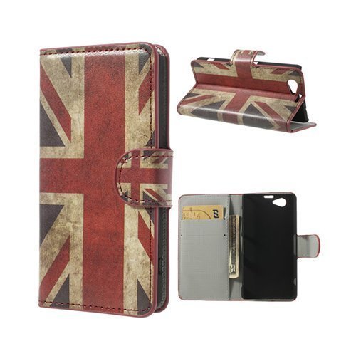 Festival Union Jack Sony Xperia Z1 Compact Nahkakotelo Standilla