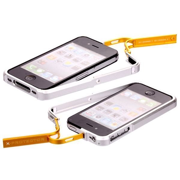 Fiio X-Fighter Hopea Keltainen Alumiininen Bumper Iphone 4 / 4s