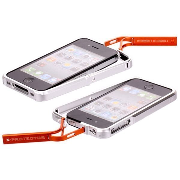 Fiio X-Fighter Hopea Oranssi Alumiininen Bumper Iphone 4 / 4s