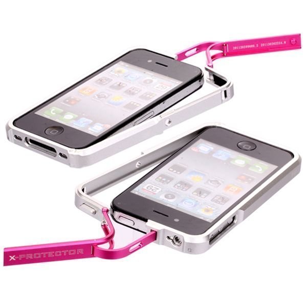 Fiio X-Fighter Hopea Pinkki Iphone 4 / 4s Alumiininen Bumper Suojakehys