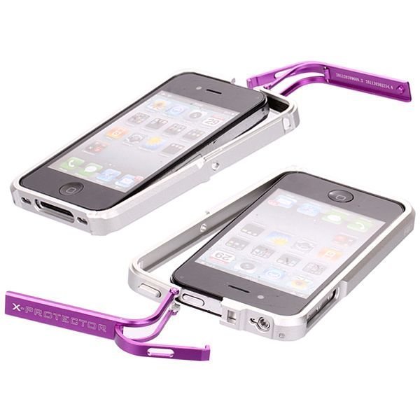 Fiio X-Fighter Hopea Violetti Alumiininen Bumper Iphone 4 / 4s