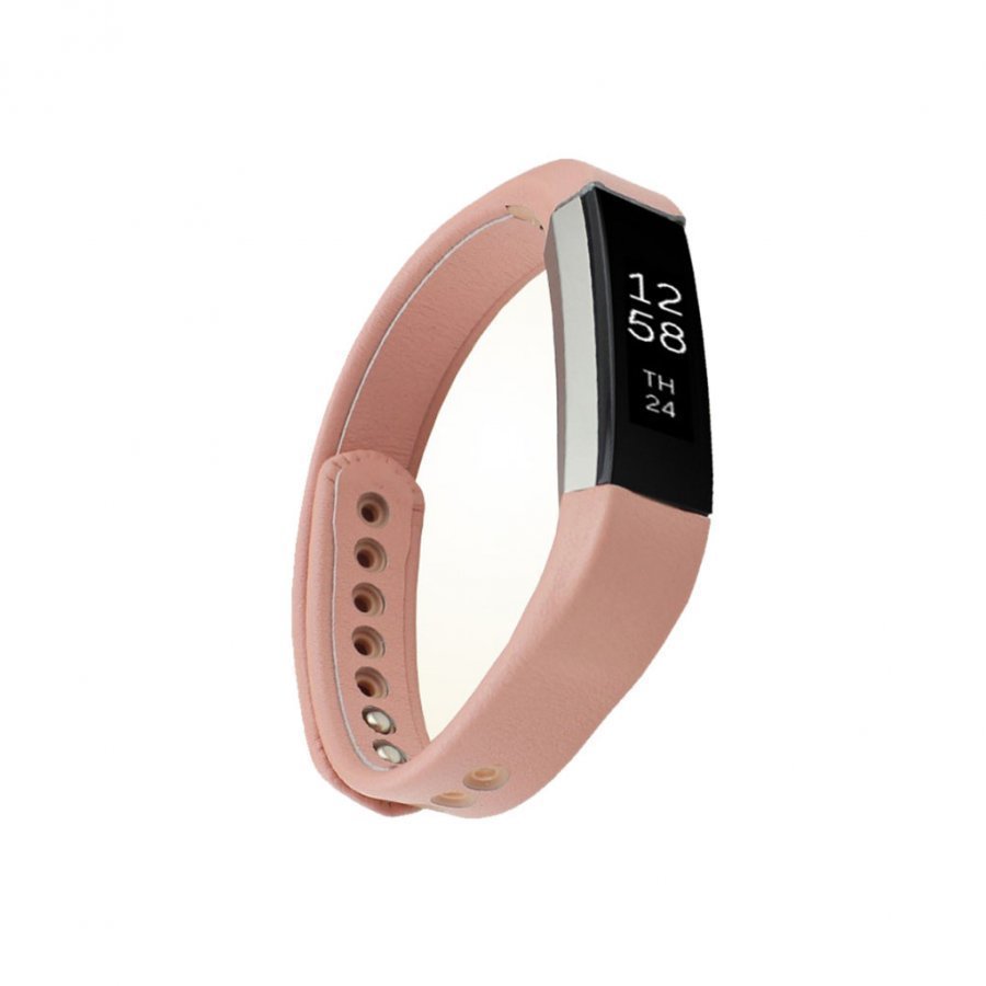 Fitbit Alta Vararanneke Aitoa Nahkaa Koko L Pinkki