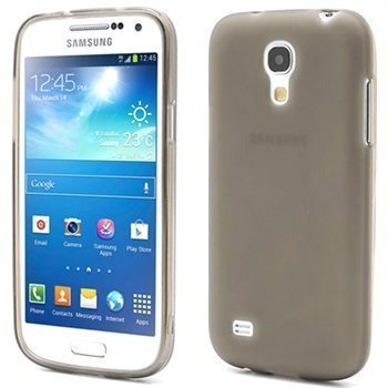 Flex TPU Suojakotelo Samsung Galaxy S4 Mini I9190 I9192 I9195 Harmaa
