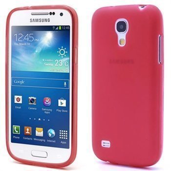 Flex TPU Suojakotelo Samsung Galaxy S4 Mini I9190 I9192 I9195 Punainen