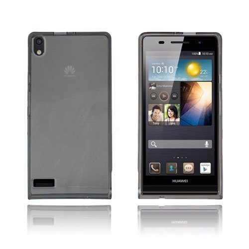 Flexcase Musta Huawei Ascend P6 Suojakuori