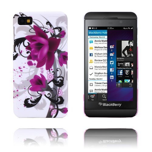 Flower Power Violetti Blackberry Z10 Suojakuori