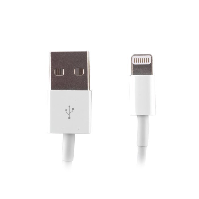 Forever USB Laturi + iPhone Lightning kaapeli iPhone 5 / 6 jne. valkoinen