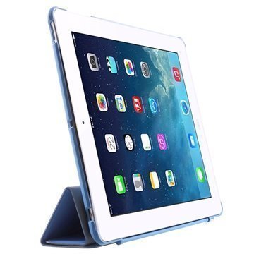 Four-Fold Smart Suojakotelo iPad 2 iPad 3 iPad 4 Vaaleansininen