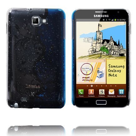 Four Seasons Valkoinen & Sininen Samsung Galaxy Note Suojakuori