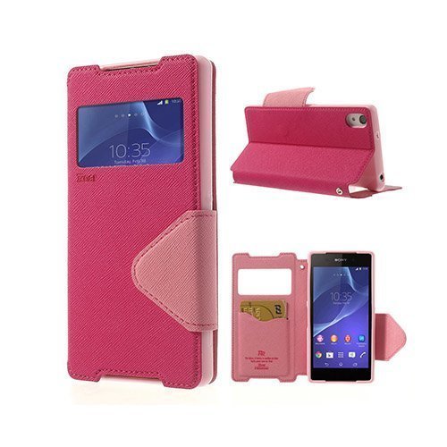 Freestyle Pinkki Sony Xperia Z2 Nahkakotelo