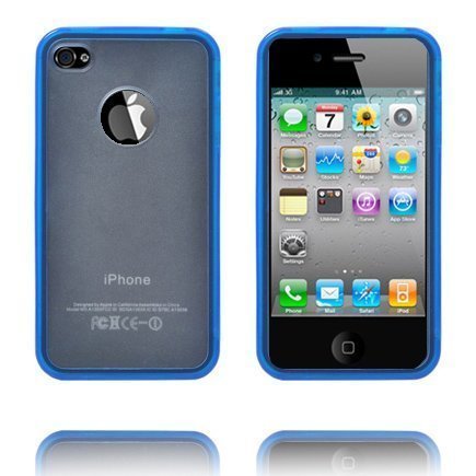 Frosty Läpikuultava Sininen Iphone 4s Silikonikuori
