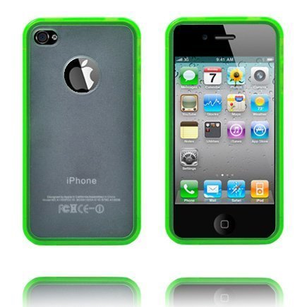 Frosty Läpikuultava Vihreä Iphone 4s Silikonikuori