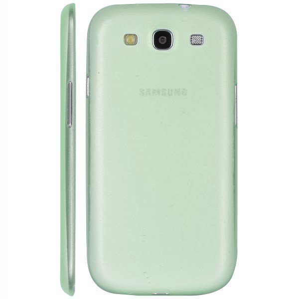 Frosty Läpikuultava Vihreä Samsung Galaxy S3 Silikonikuori
