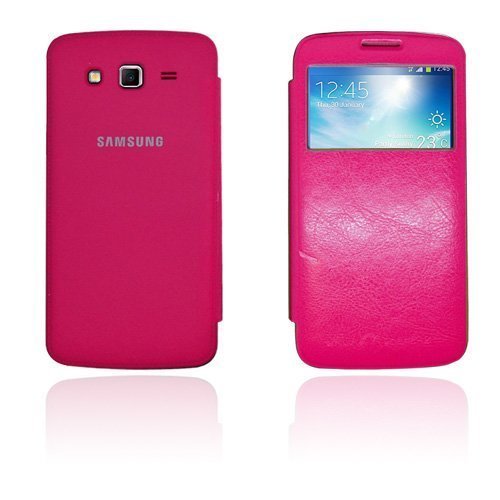 Fuji Pinkki Samsung Galaxy Grand 2 Nahkakotelo