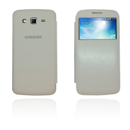 Fuji Valkoinen Samsung Galaxy Grand 2 Nahkakotelo