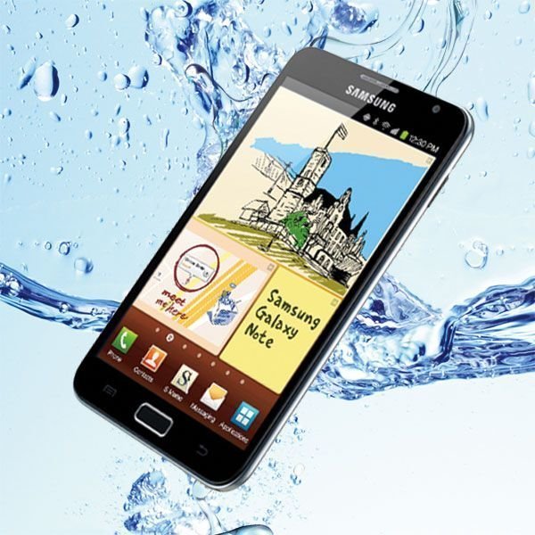 Full Body Vesitiivis Samsung Galaxy Note Suojakalvo Sarja Läpikuultava