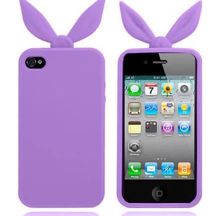 Funny Bunny Violetti Iphone 4 / 4s Silikonikuori