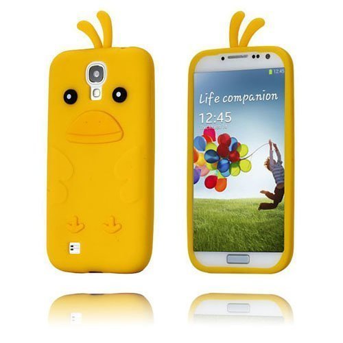 Funny Chicken Keltainen Samsung Galaxy S4 Silikonikuori