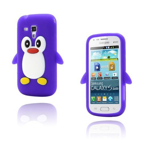 Funny Penguin Violetti Samsung Galaxy Trend Silikonikuori