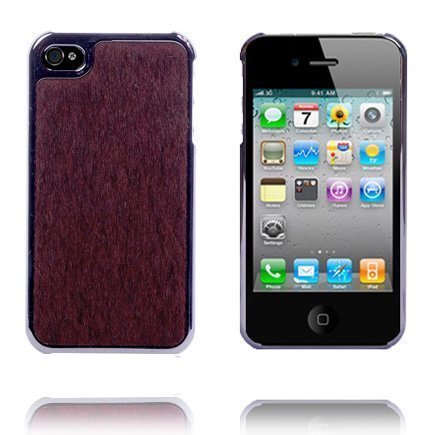 Furry Fashion Electroplated Ruskea Iphone 4 Suojakuori