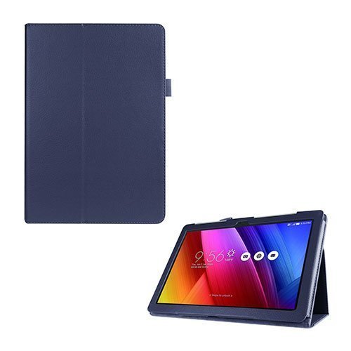 Gaarder Asus Zenpad 10 Nahkakotelo Standillä Tummansininen