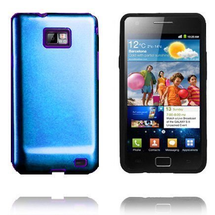 Galaxy S 2 Guard Sininen Samsung Galaxy S2 Silikoni / Metalli Suojakuori