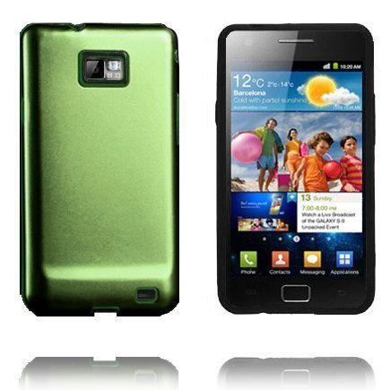 Galaxy S 2 Guard Vihreä Samsung Galaxy S2 Silikoni / Metalli Suojakuori