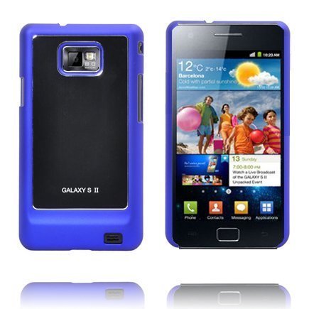 Galaxy S2 Alumiininen Sininen Reunus Samsung Galaxy S2 Suojakuori