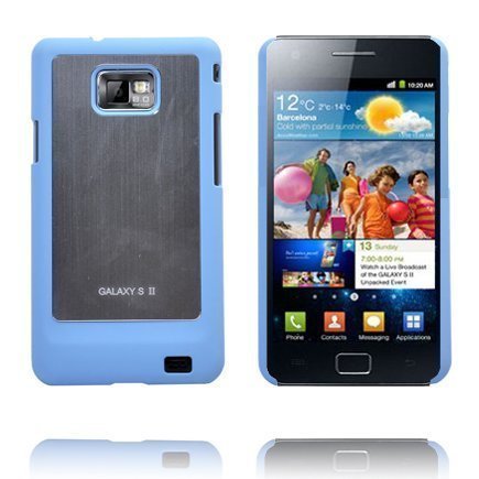Galaxy S2 Alumiininen Vaaleansininen Reunus Samsung Galaxy S2 Suojakuori